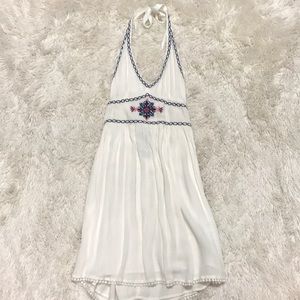 Embroidered Halter Hollister Dress (with tags)